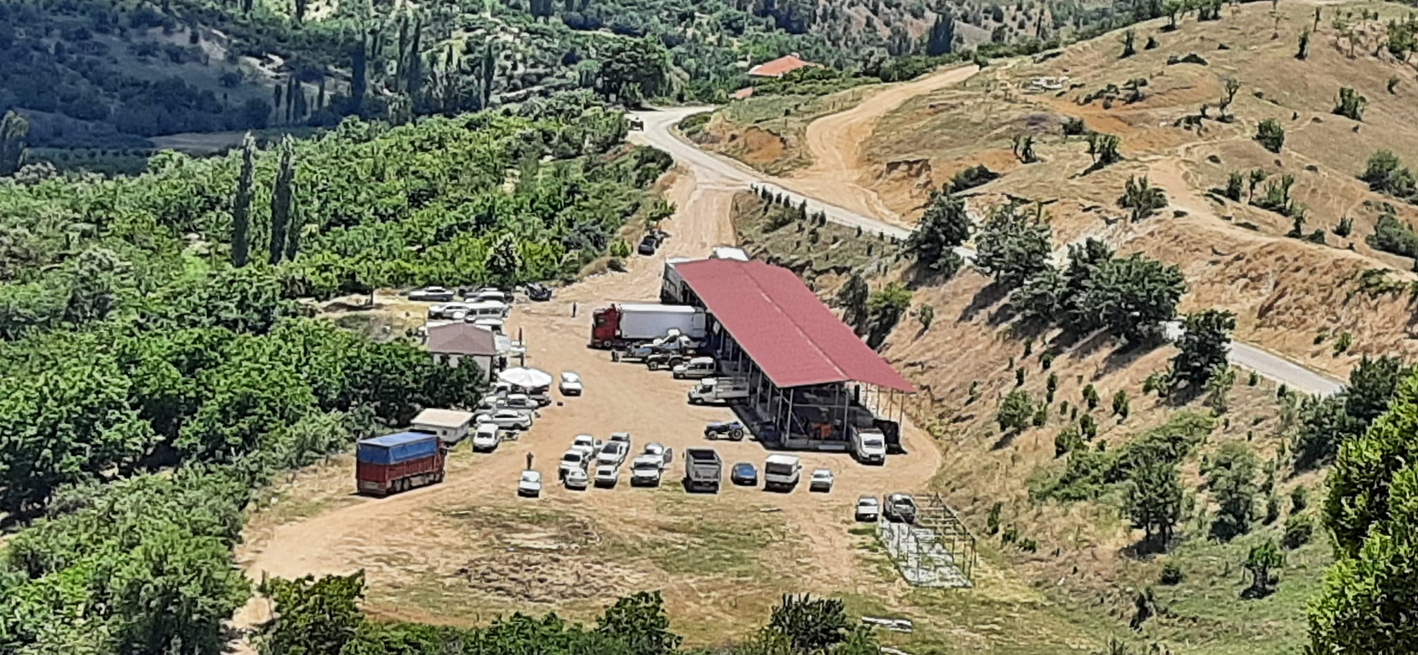 Kiraz Bahçesi ve Dağlar